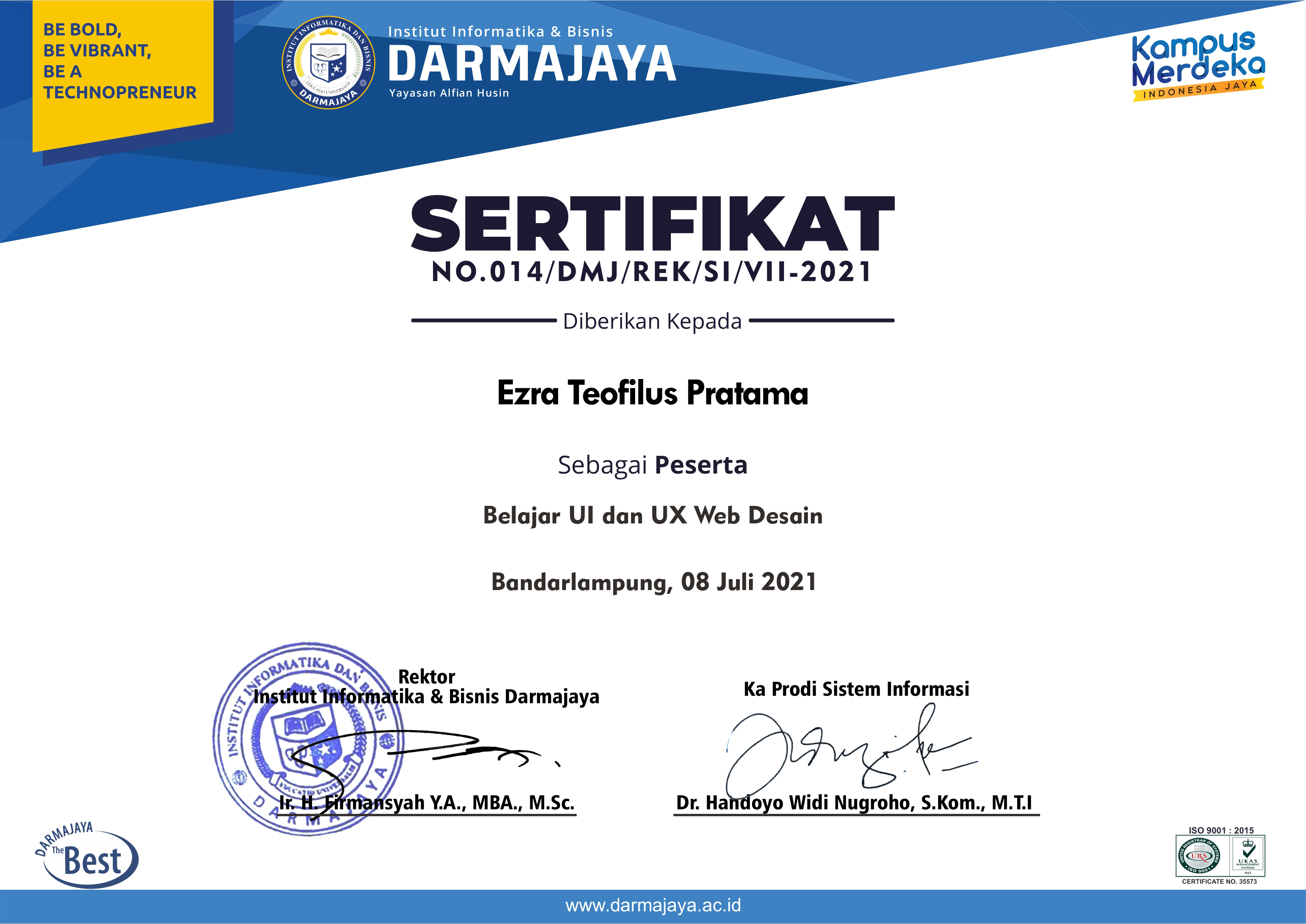 UI/UX Certificate